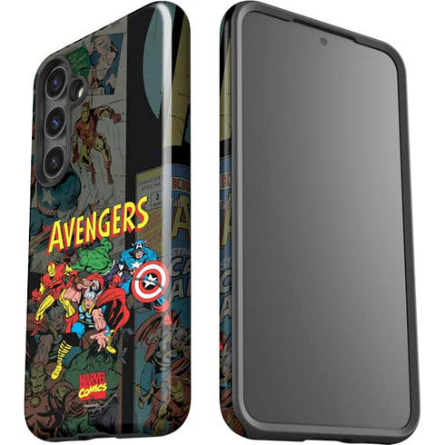 Marvel Classic Comics Avengers Assemble Galaxy S25 Impact Case